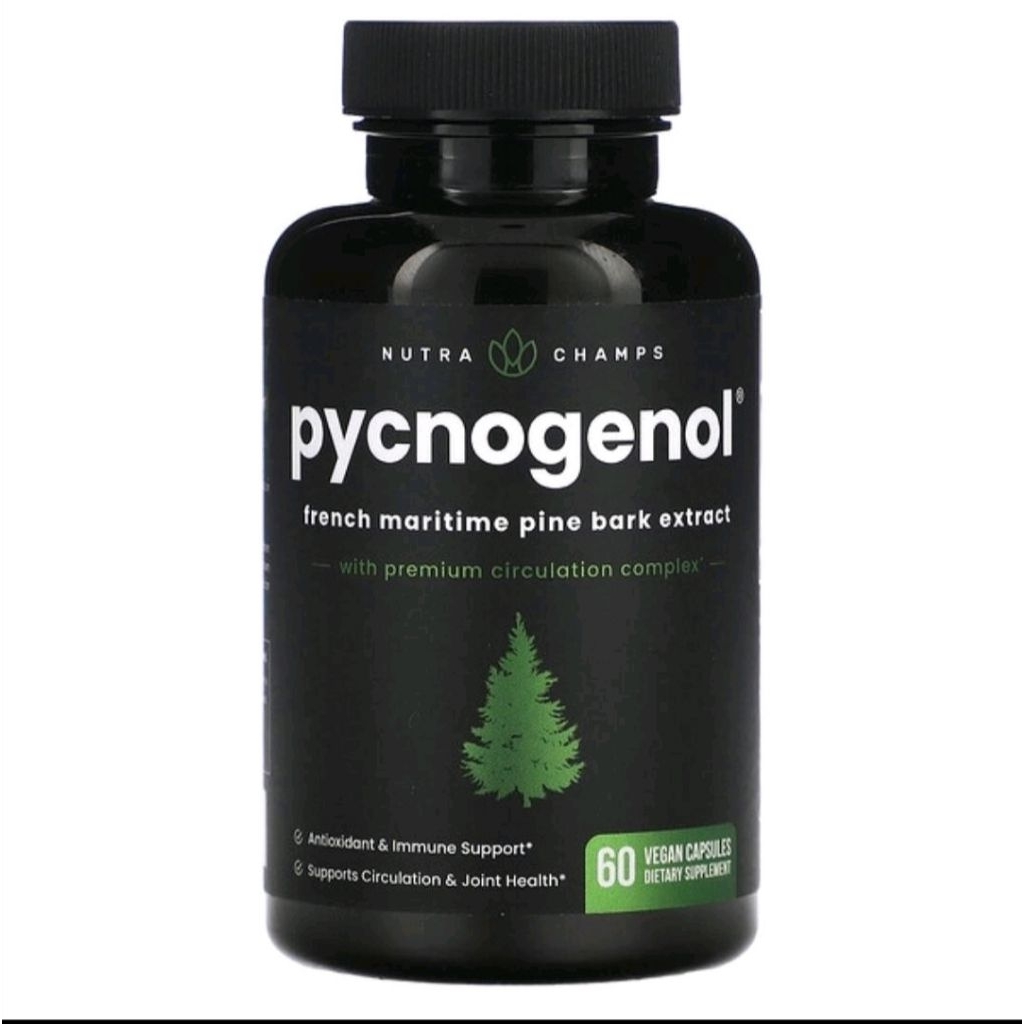 nutra champs pycnogenol french maritime pine bark extract 60.capsules