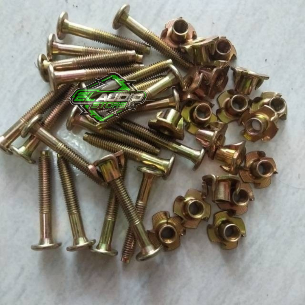 Mur cakar dan baut M6 x 4 cm M6x40mm JCBC / Baut Spiker