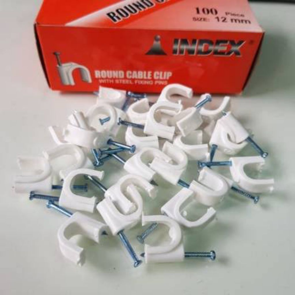 TERMURAH KLEM KABEL PROMO PENGAIT KABEL DINDING (1PCS) SATUAN KLEM KABEL MURAH
