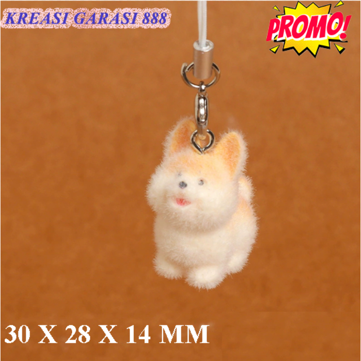 Gantungan Kunci keychain shiba inu DIY lucu