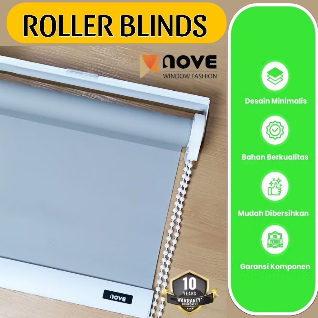ROLLER BLIND INDOOR DAN OUTDOOR MERK NOVE