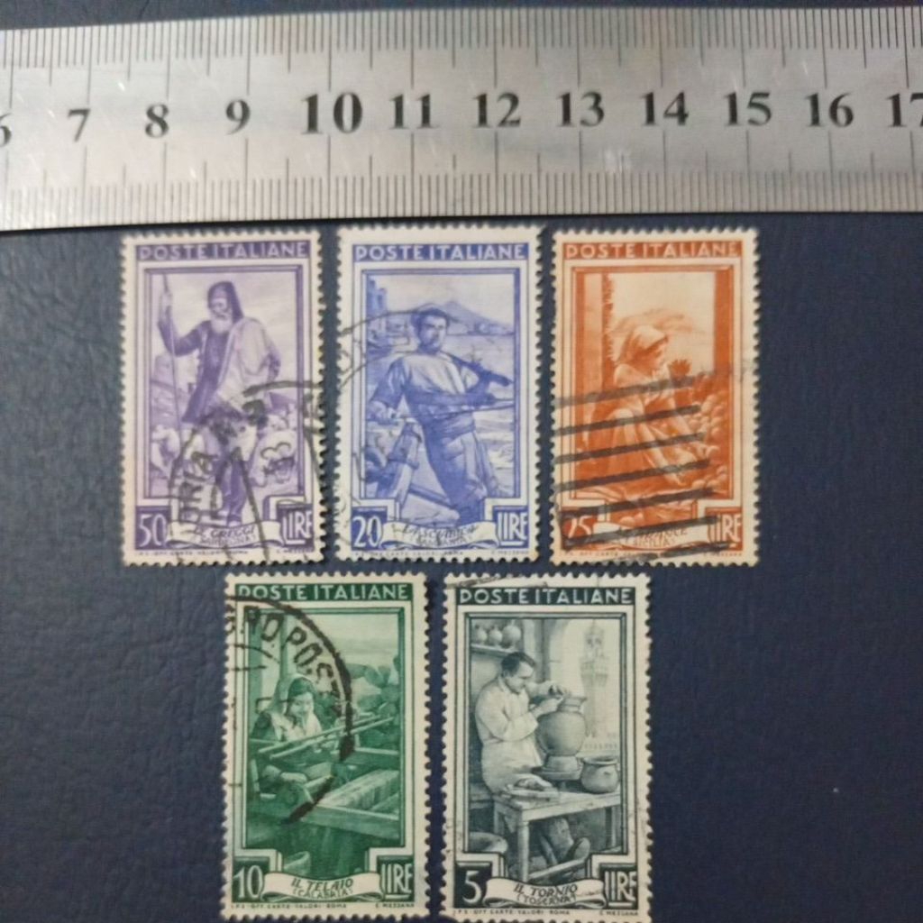 5's Perangko Italia tahun 1950.