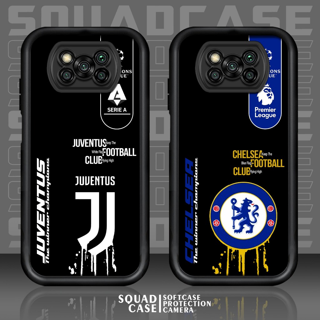 Case POCO X3 X3 PRO X3 NFC Motif [ FOOTBALL3 ] Cover Handhphone Casing Softcase Glossy Anti Jamur