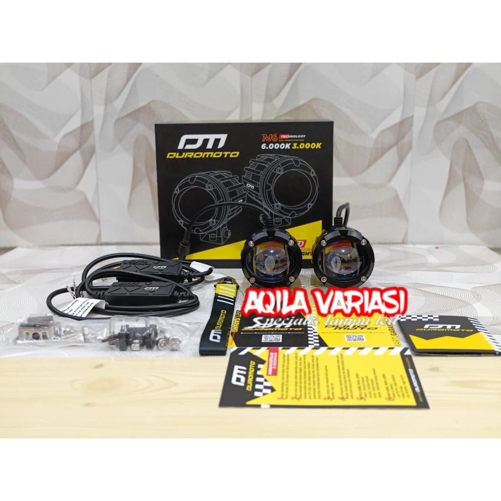 DUROMOTO M6 LAMPU KABUT ORIGINAL DUROMOTO M6 100 WAT MOTOR MOBIL
