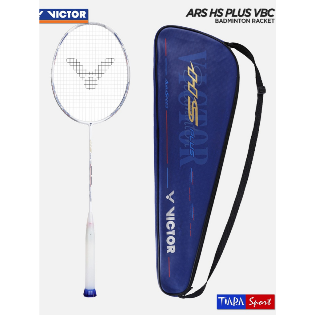 Raket VICTOR Auraspeed HS Plus VBC - White - 4U G5 Freecore - Victor Badminton Club - Racket ARS