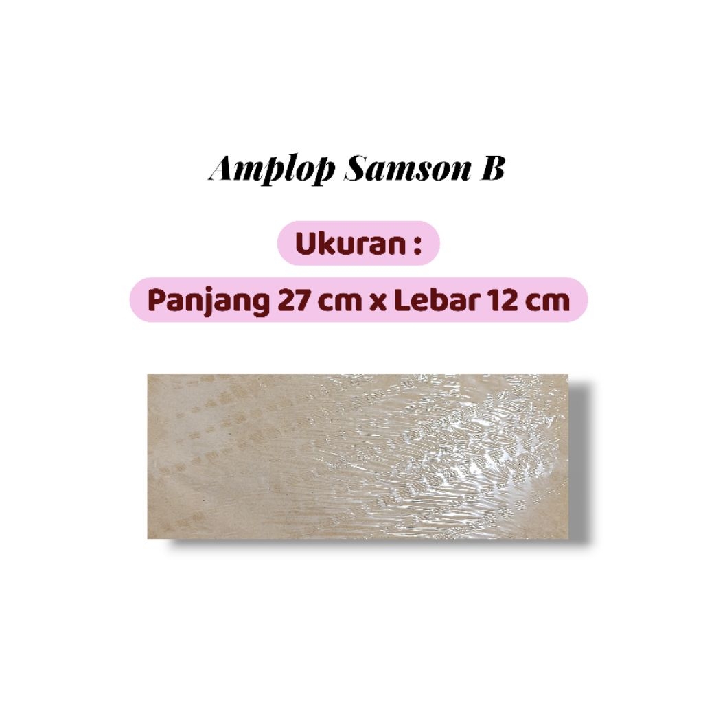 amplop samson coklat B / amplop gaji
