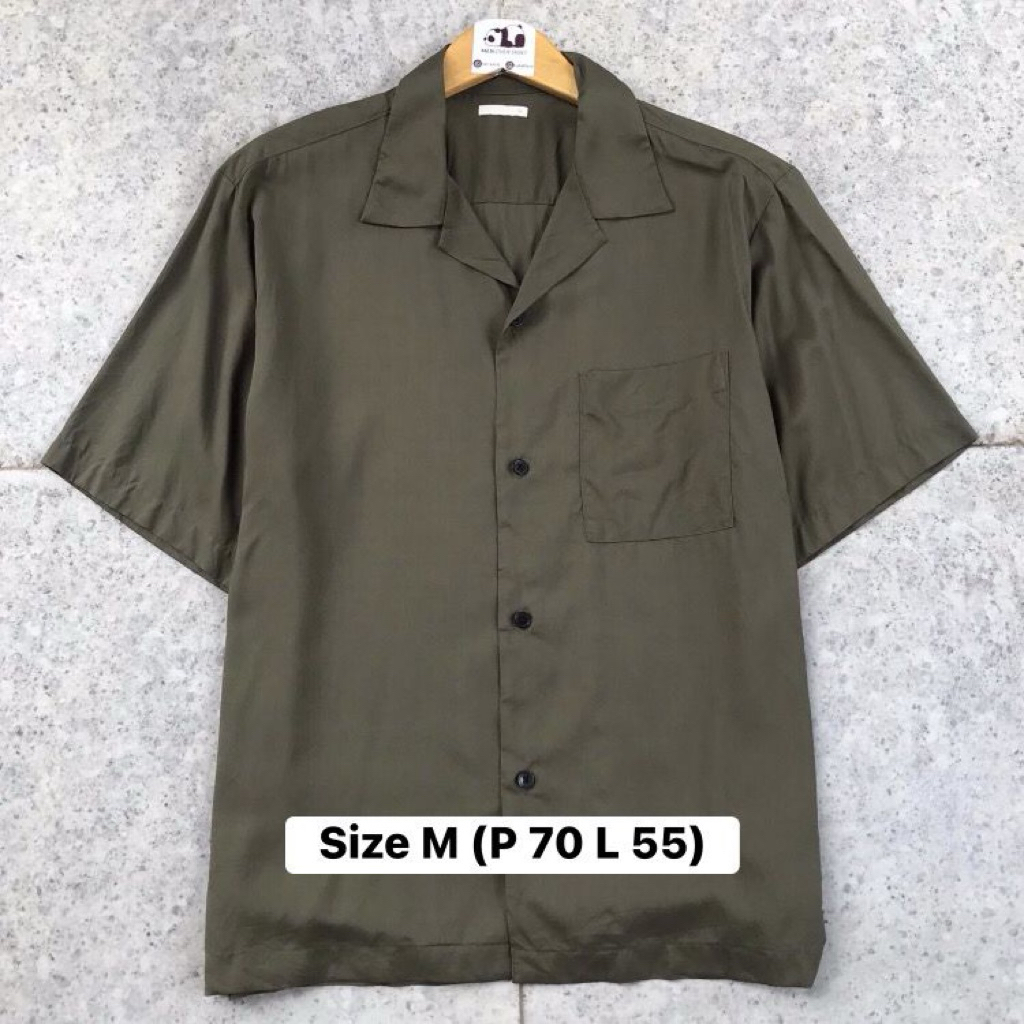 Kemeja Open Collar GU Uniqlo