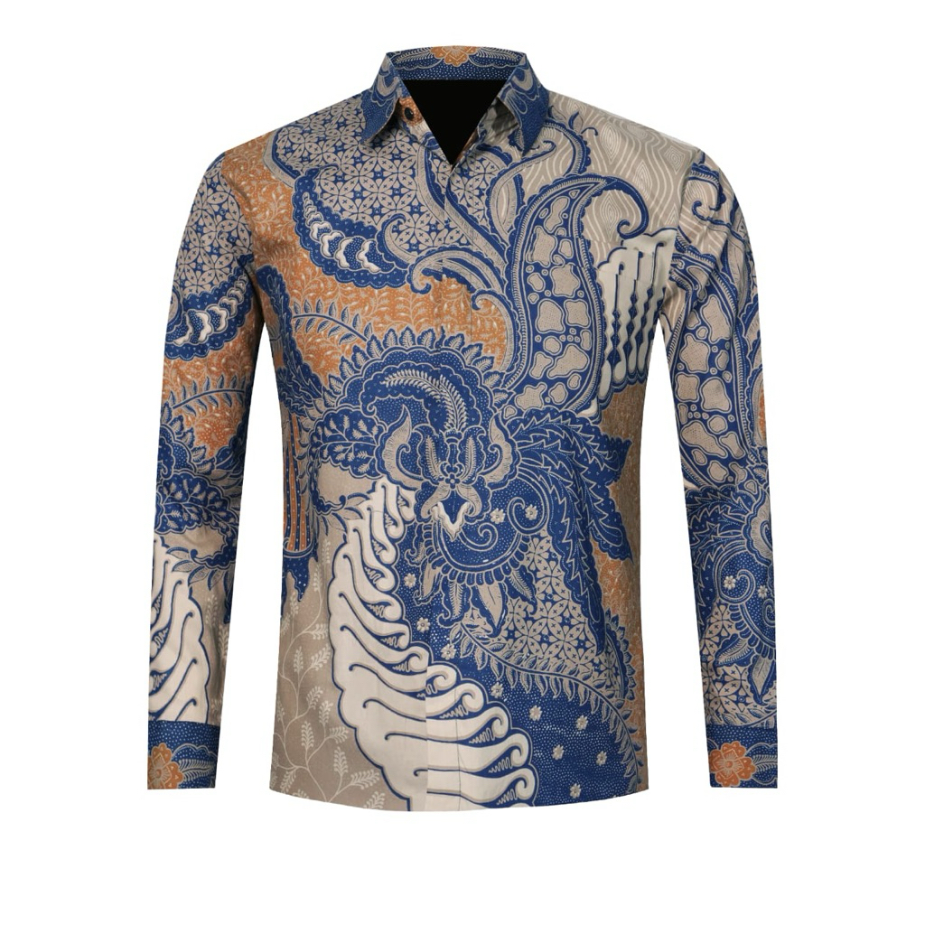 Kemeja Batik Pria elrumi - Adem, Nyaman, Jahitan Butik