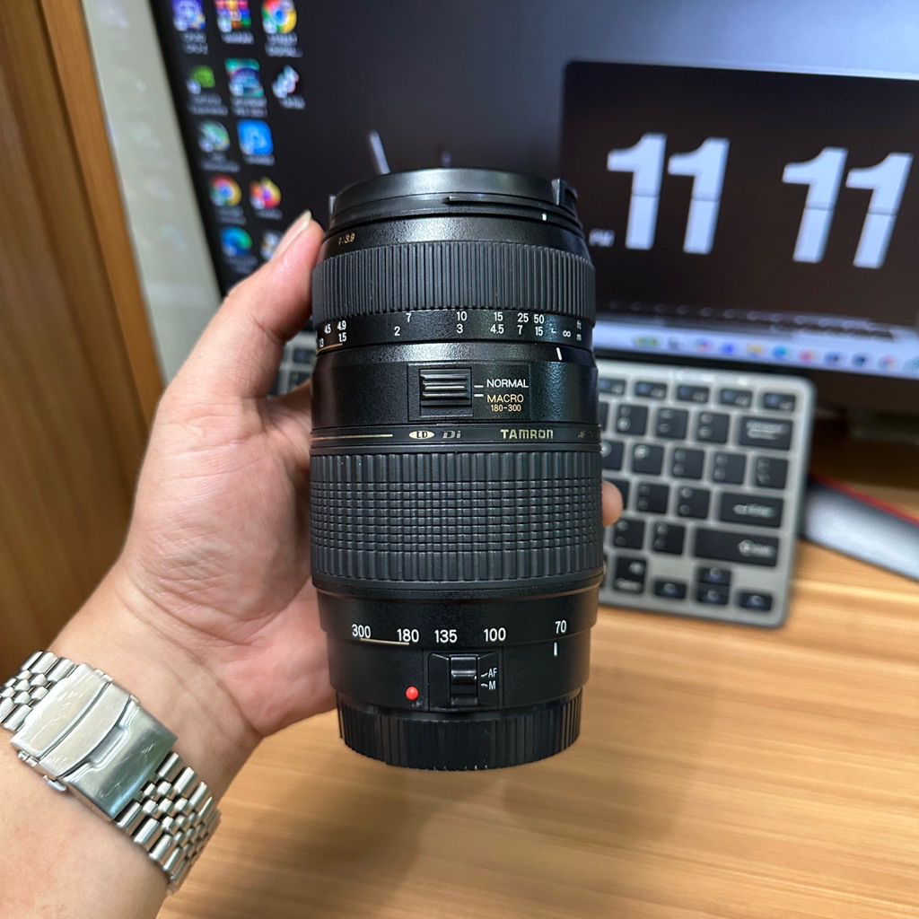 lensa tele tamron 70-300mm for canon