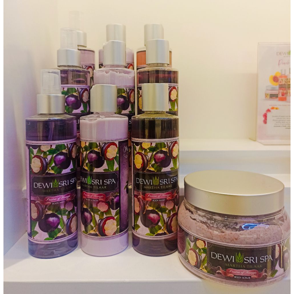 DEWI SRI SPA | PASSION OF MANGGIS | BODY SCRUB | BODY LOTION | BODY MIST | BODY WASH | AROMA BUAH MA