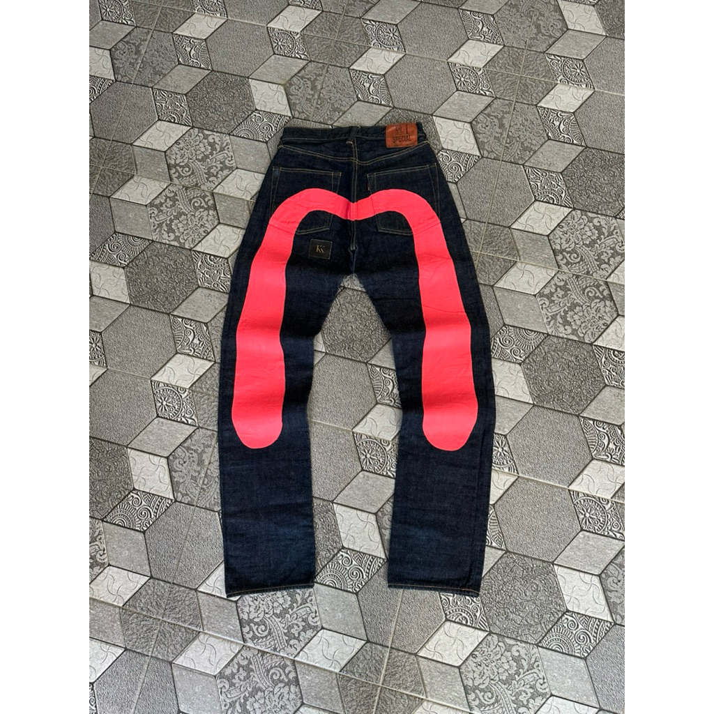 EVISU NO 1 SPECIAL DAICOCK PINK SELVEDGE