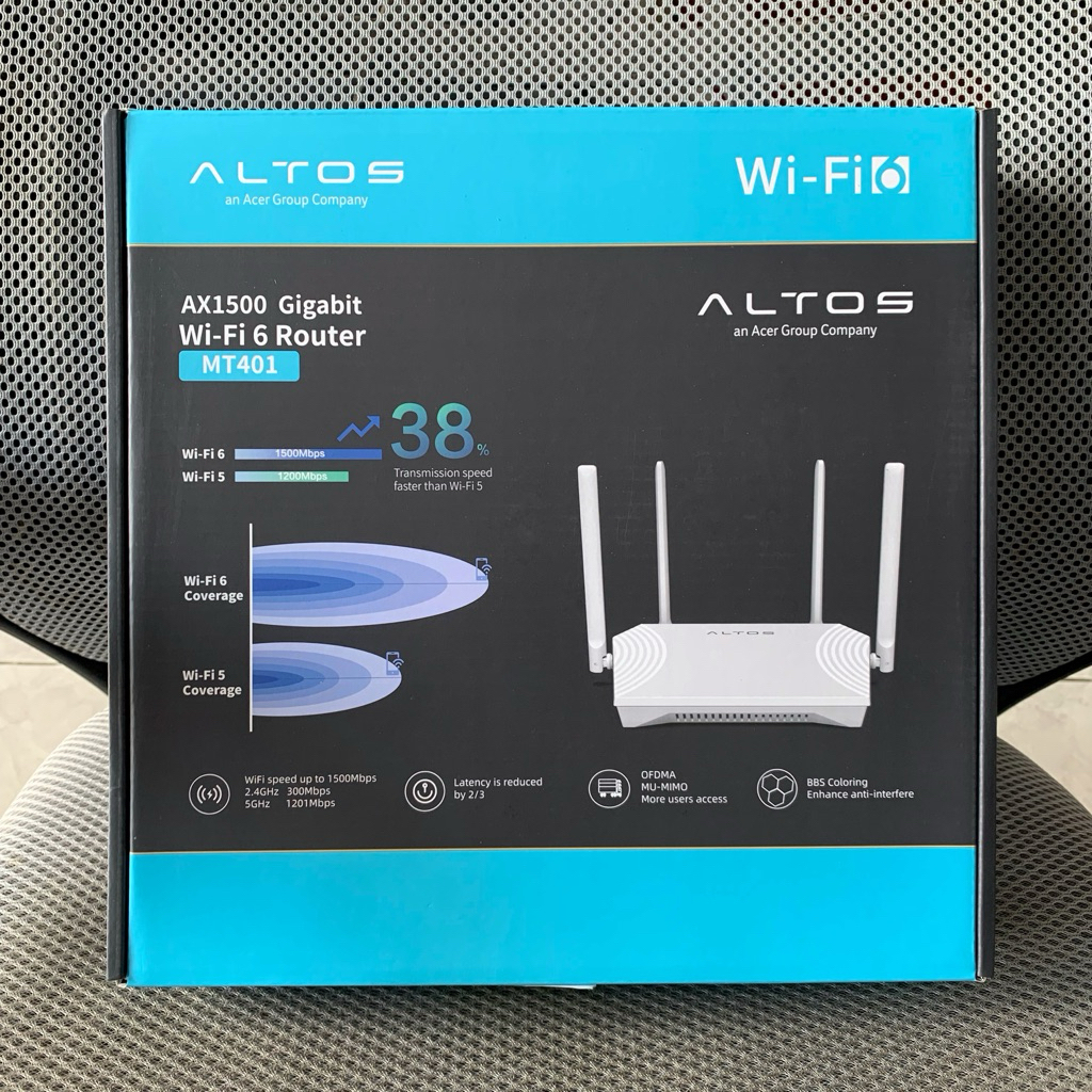 ACER ALTOS Router AX1500 DualBand Wifi6 MT401