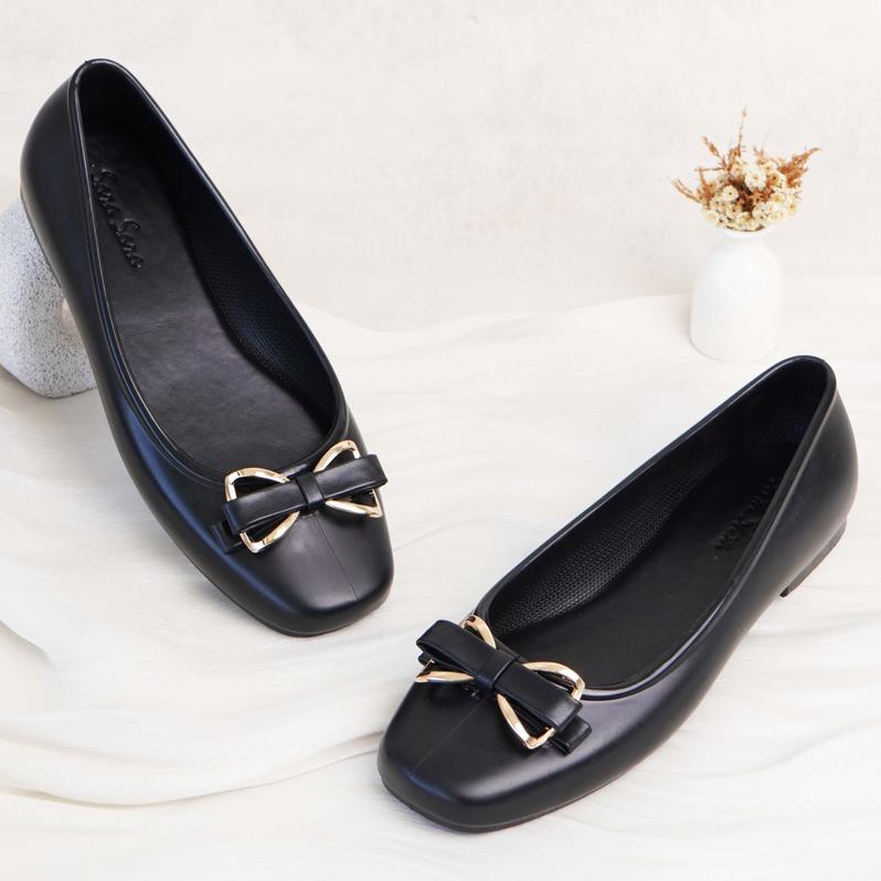 SARA SARA YUK - LISA Sepatu Sandal Mary Jane Flat Bahan Jelly Ukuran 36 - 40 Sendal Wanita Karet PVC