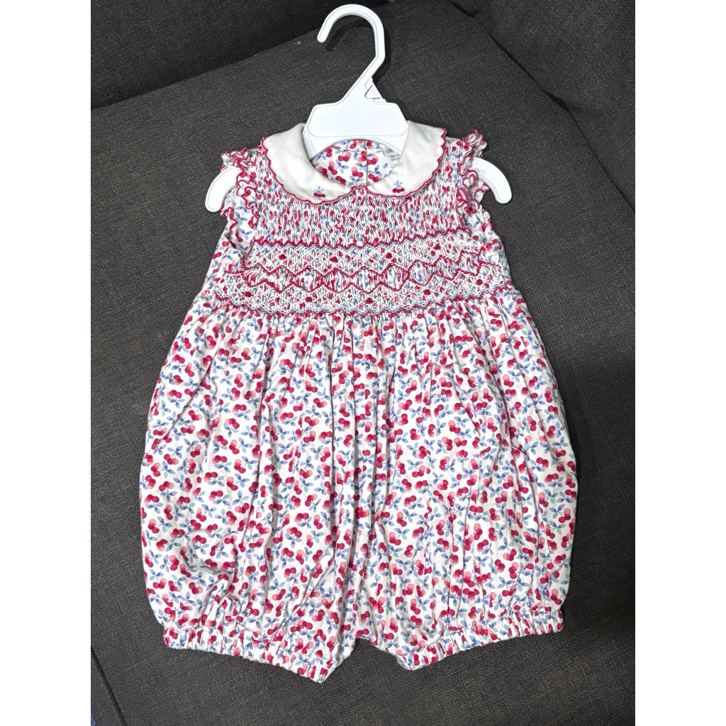 preloved smocked romper sarah louise
