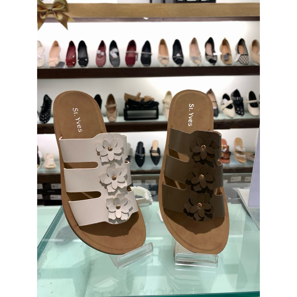 WQBRK06/Sandal wedges wanita dari brand St.Yves ori matahari