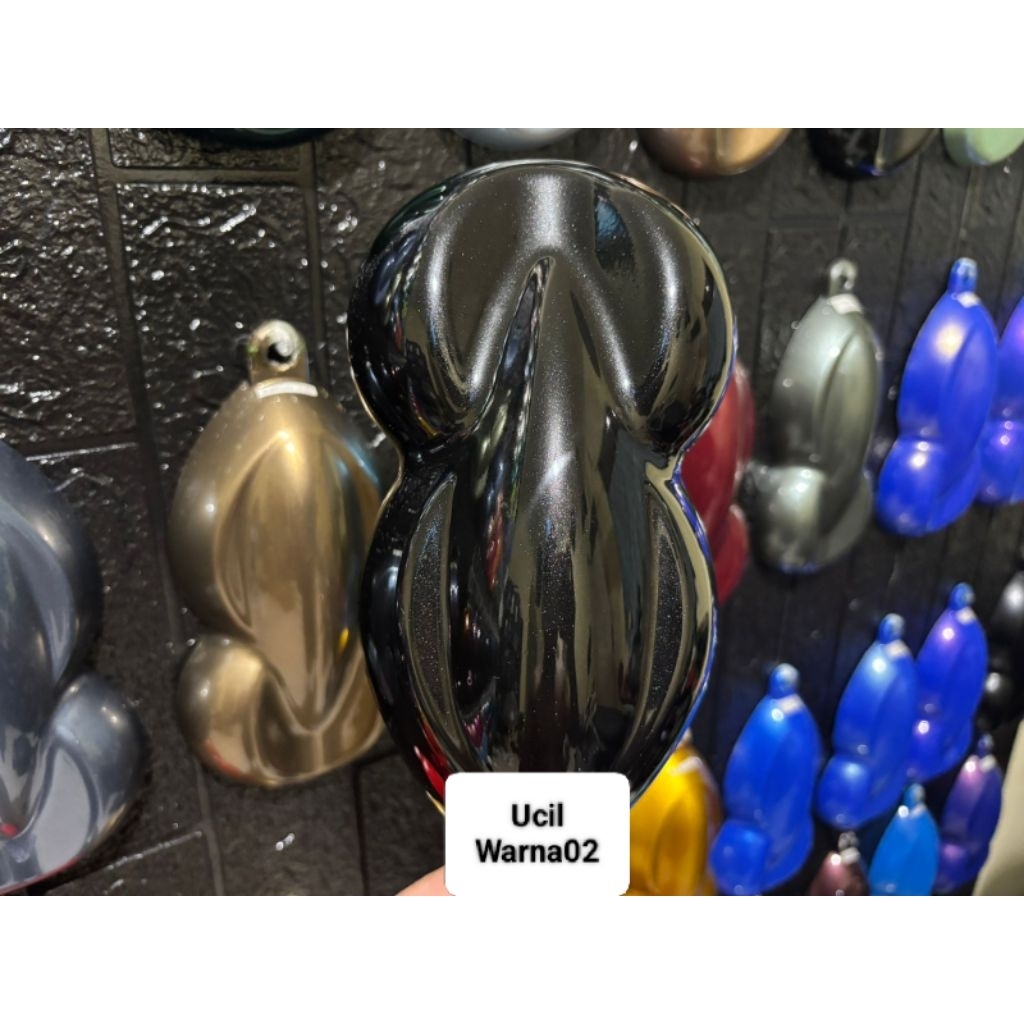 cat black mica metalik bahan pu/cat hitam metalik bahan pu