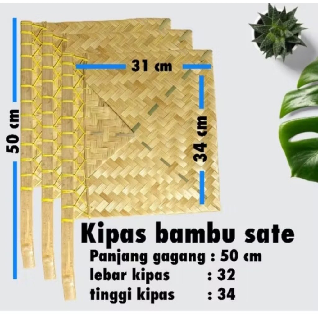kipas sate bambu jumbo,  hihid sate bambu jumbo