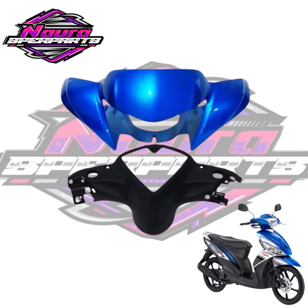 batok kepala mio GT biru depan dan belakang - kepala lampu motor mio j mio GT terbaik