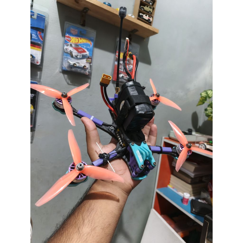 Drone FPV 5 Inch Analog Frame DC Paket RTF Fullset