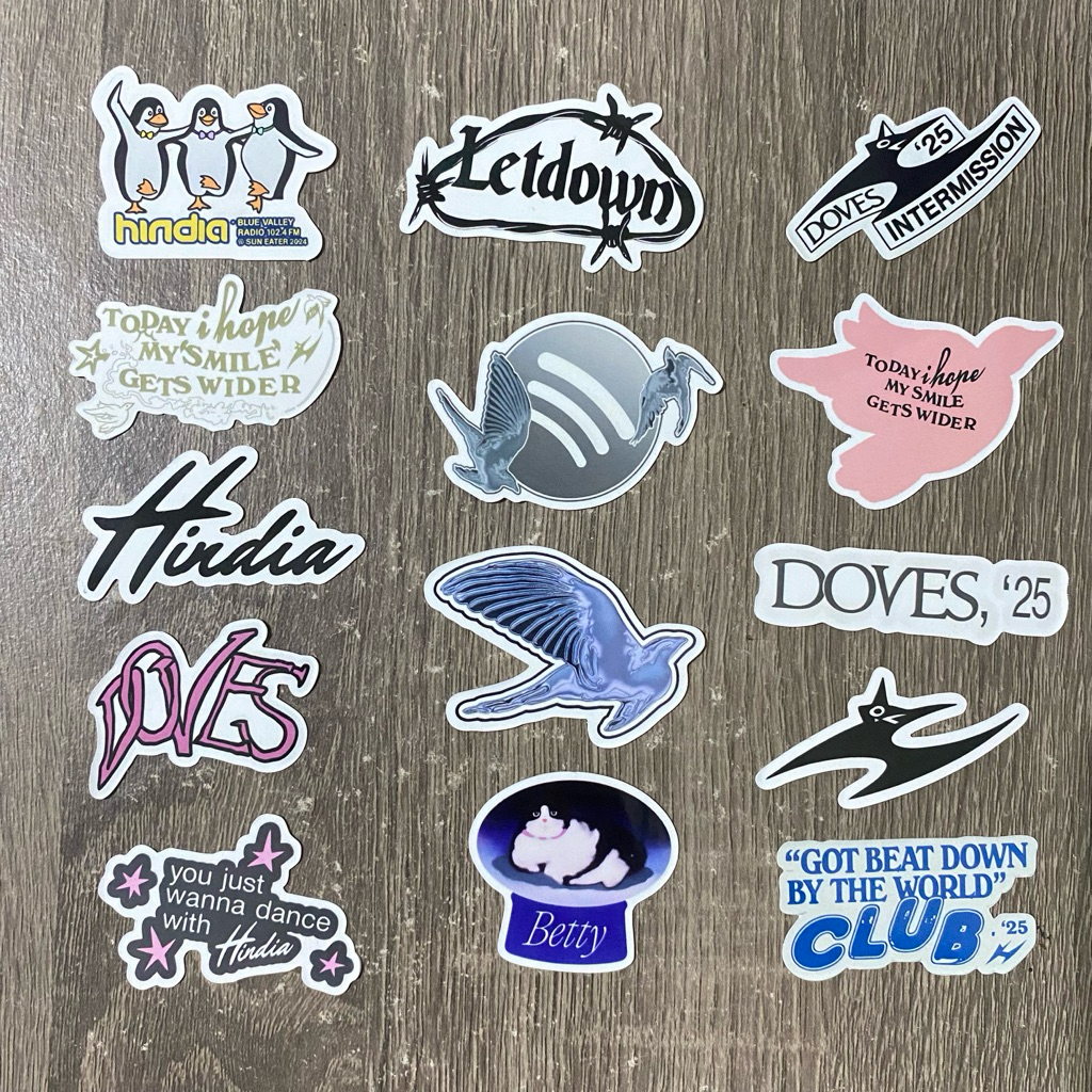 HINDIA vol 3 | COD Sticker Pack Doves Sticker Vinyl Sticker Hindia Baskara Putra