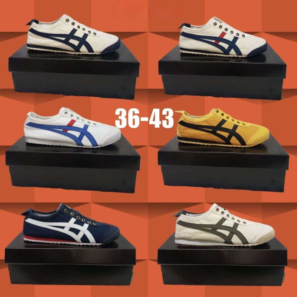Sepatu sneakers wanita slip on kanvas tanpa tali murah