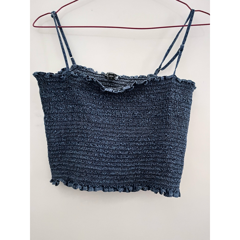 preloved top xpress size s pribadi warna jeans