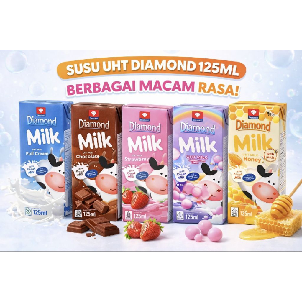 susu UHT DIAMOND 125 ML