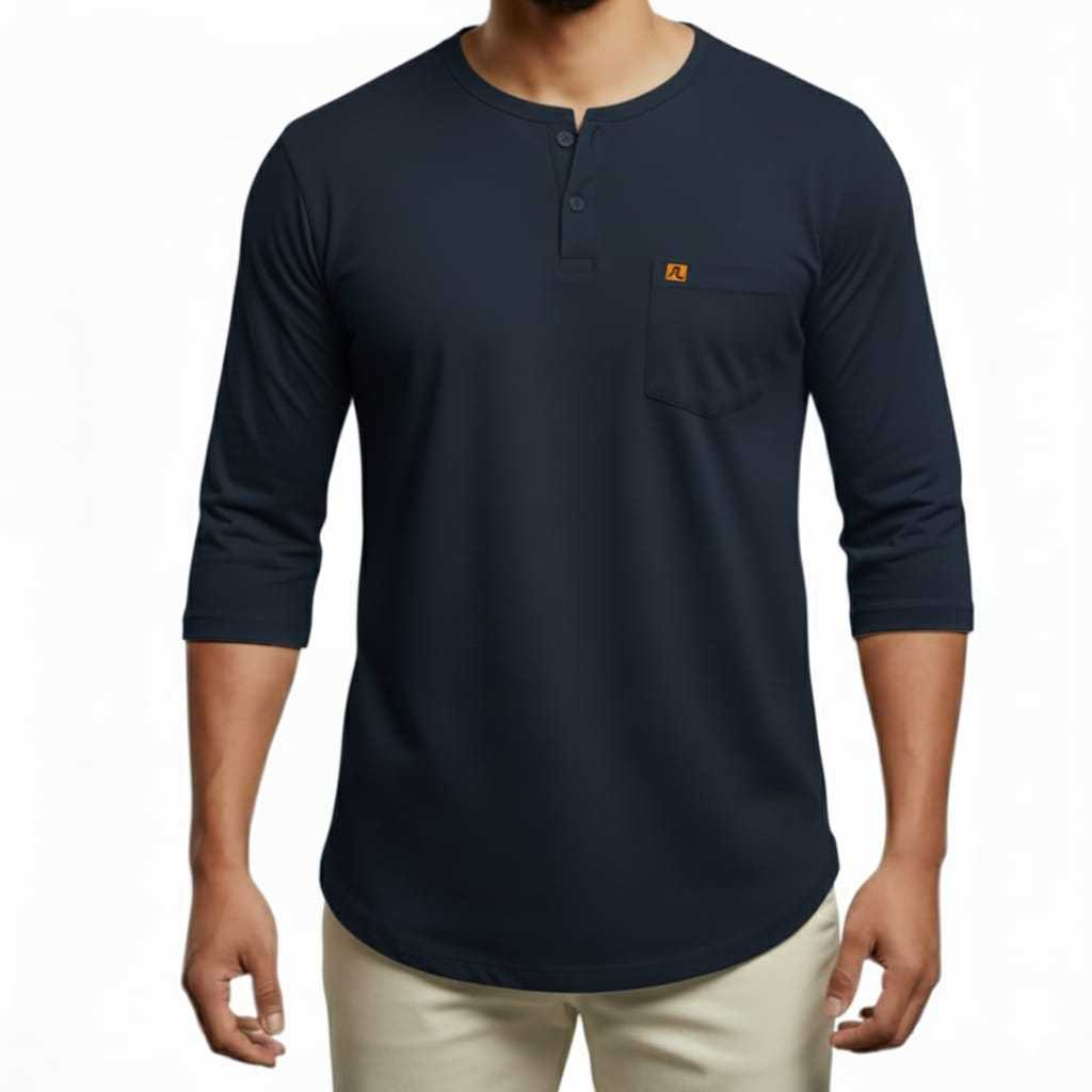 NEW BESTPROMO AL AIMER Kurta Kaos Basic Combed 24s Kurta Lengan 3/4 Kurta Premium Produksi Sendiri