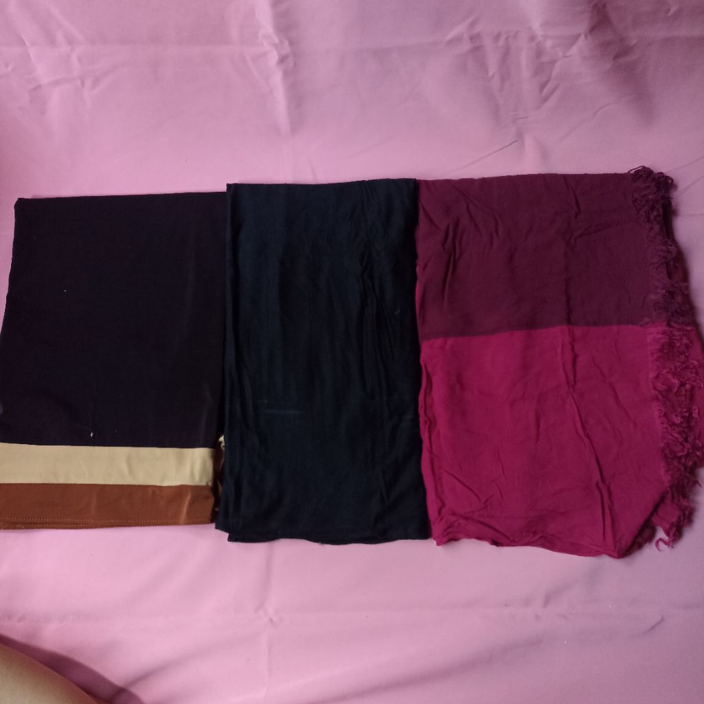 hijab pashmina kaos / kerudung pashmina kaos / style hijab Korea kekinian / kerudung lebaran