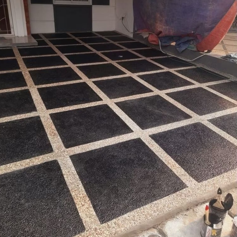 GARASI LANTAI CARPORT BATU SIKAT