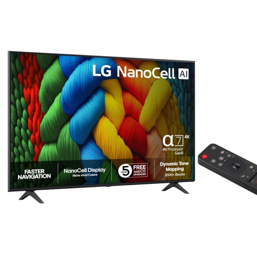 LG 65NANO80ASA - Smart TV 65 Inch UHD 4K Nanocell Technology - 65NANO80ASA 65NANO80 LG 65NANO80
