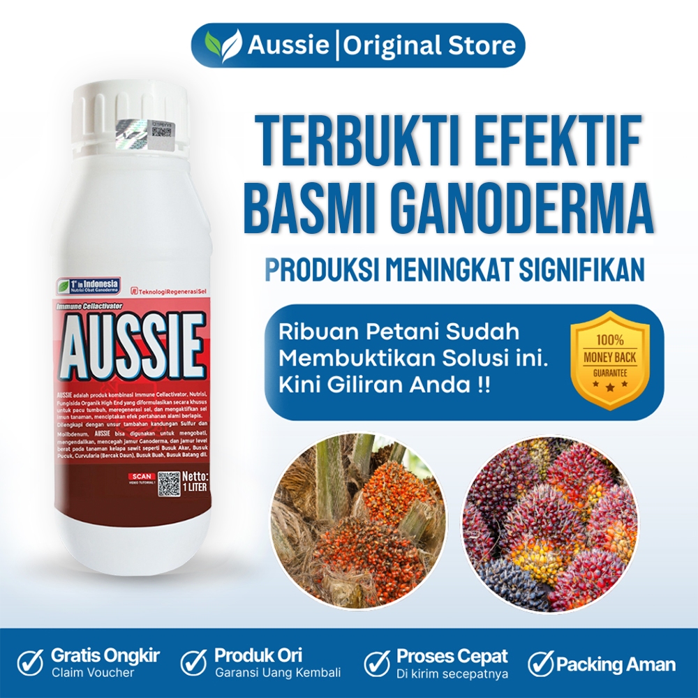 Aussie Obat Sawit Original – Atasi Busuk Batang & Akar | Anti Ganoderma | Nutrisi Sawit Terbaik