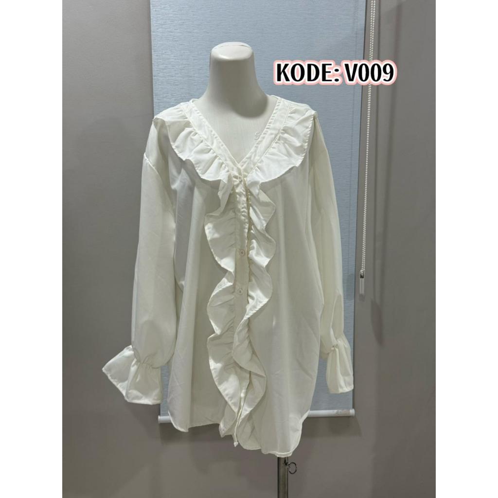 PRELOVED Baju/Blouse Panjang Putih Jumbo