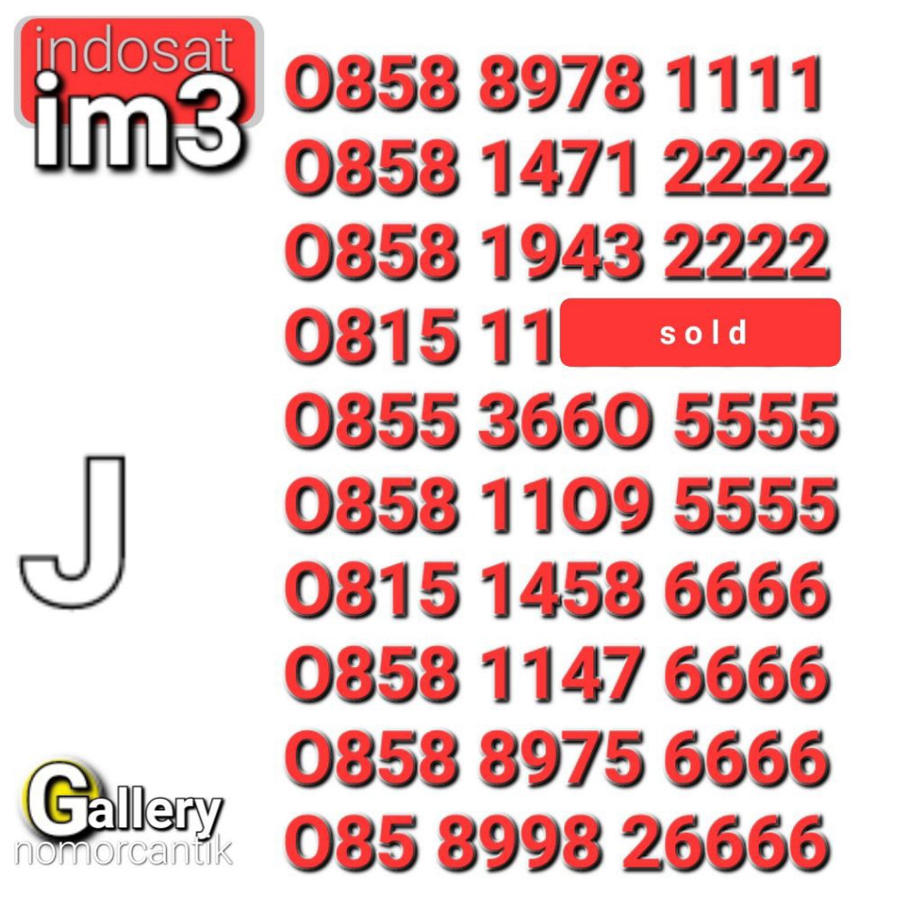 NOMOR CANTIK INDOSAT 5555 6666