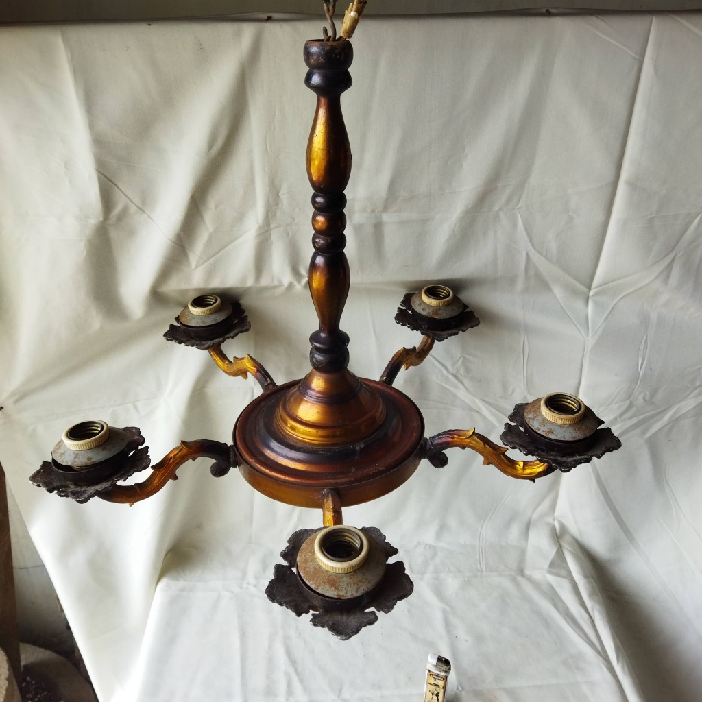 Pajangan Vintage Lampu Gantung cabang 5 GRAB only