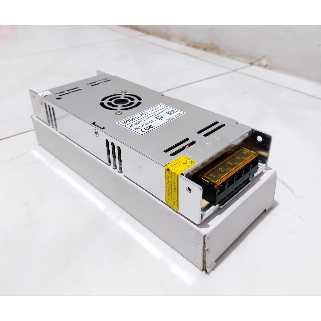 Lumiau_Boomaww Power Supply Slim 5V 80A / 5V 80A / 5A 80A Running Text Switching Adaptor Smps Psu