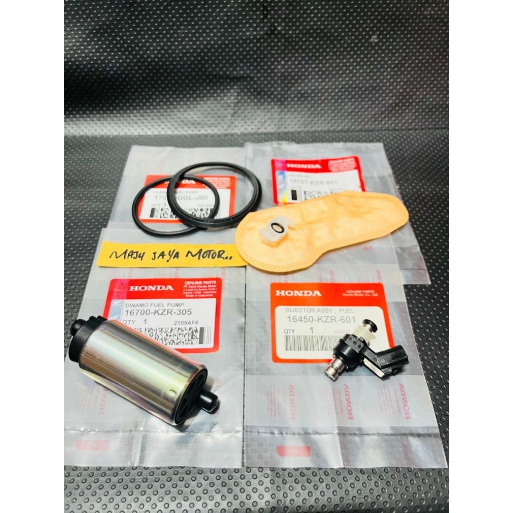 Paket 4aitem Rotak KZR+Filter fuel pump KZR+injektor KZR+Oring fuel pump, Honda Vario 125 fi old Var