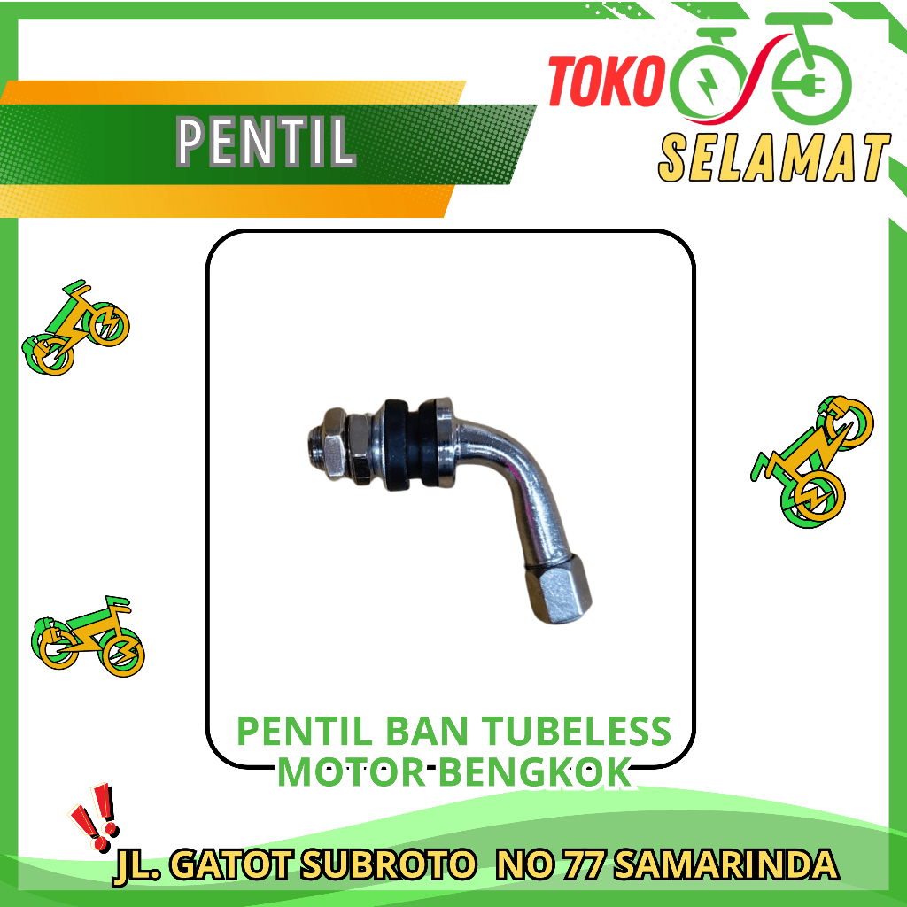 PENTIL BAN TUBELESS MOTOR BENGKOK