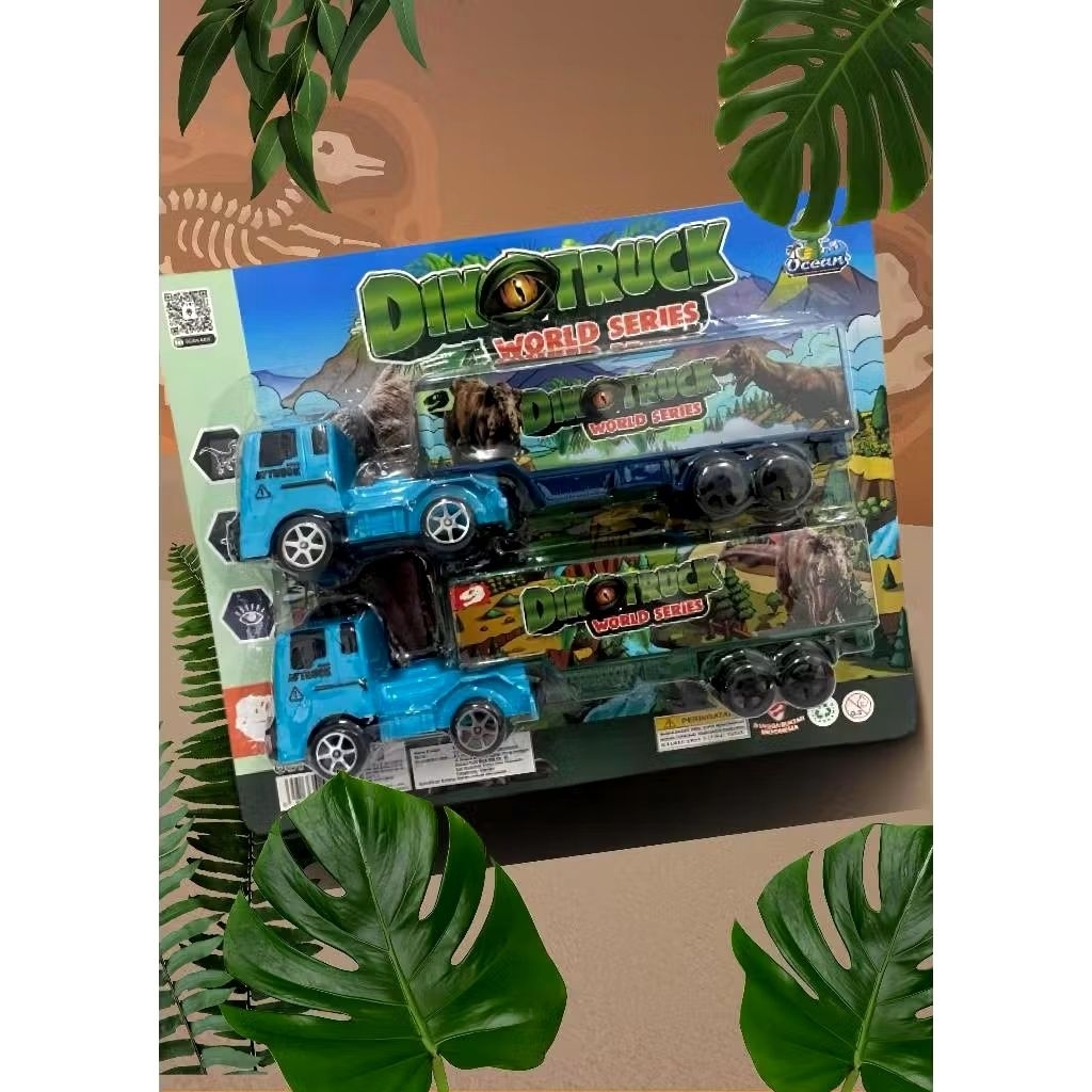 Mainan Truk Trailer DinoTruck isi 2 buah truk