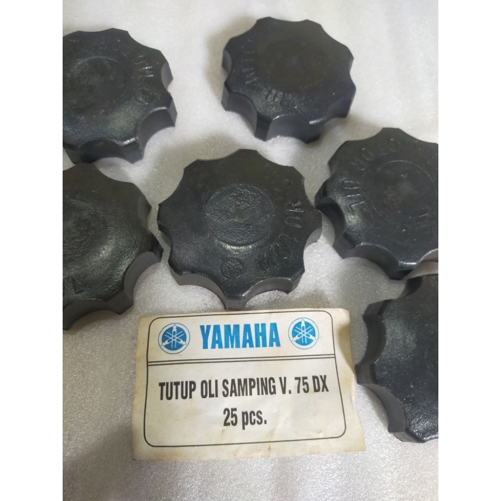 tutup oli samping Yamaha V75 V 75 DX v80 V 80 tutup botol tabung oli samping
