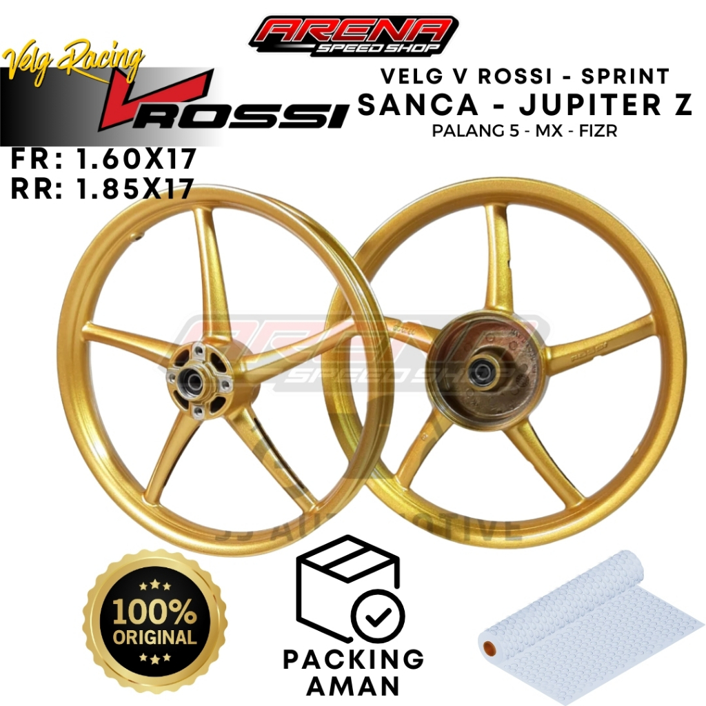 V ROSSI Sprint Sanca Jupiter Z 160x17 & 185x17 - Velg Racing Palang 5 Mx Jupiter Fizr Original