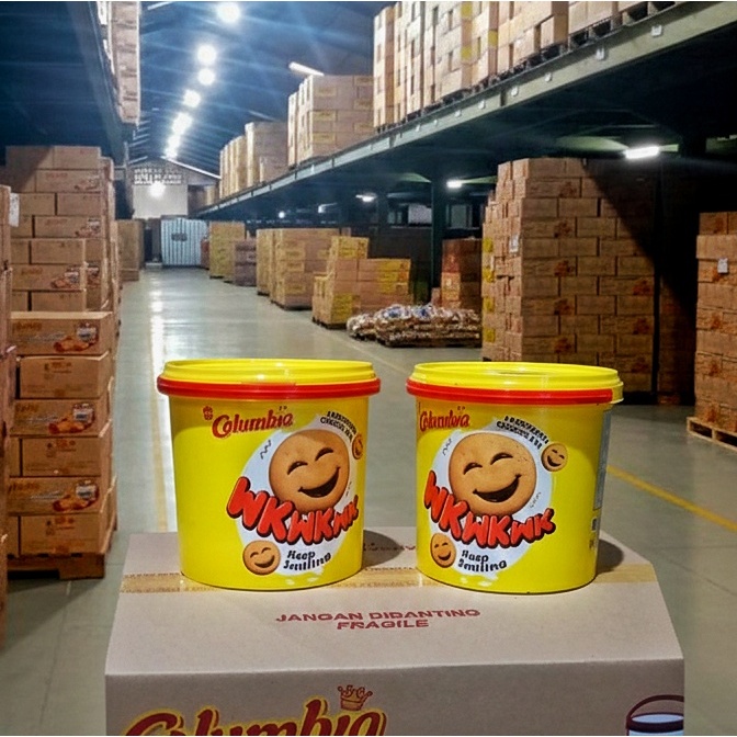 2 PCS Columbia Biskuit Timba 350gr WKWK Chocolate