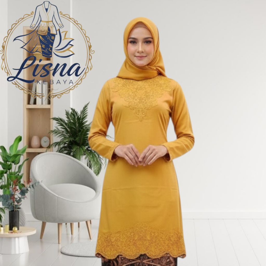 Atasan Kebaya Kurung Kebaya Encim Kurung Tunik Lengan Panjang