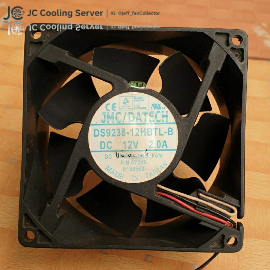 Fan Kipas Super High Speed 5700rpm JMC/DATECH 12V 2.0A 9cm 3,8cm Ball Bearing Made In Taiwan