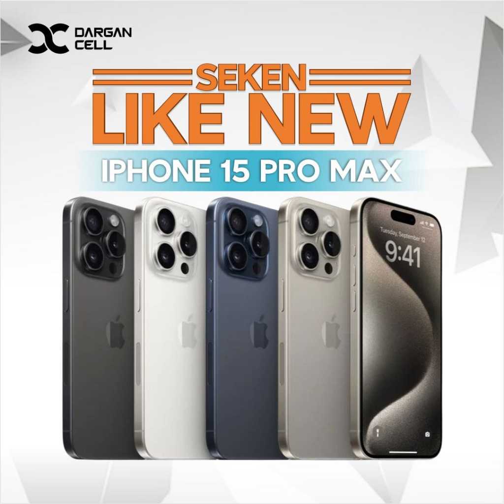 HANDPHONE 15 PRO MAX 256GB SECOND ALL OPERATOR WIFI ONLY