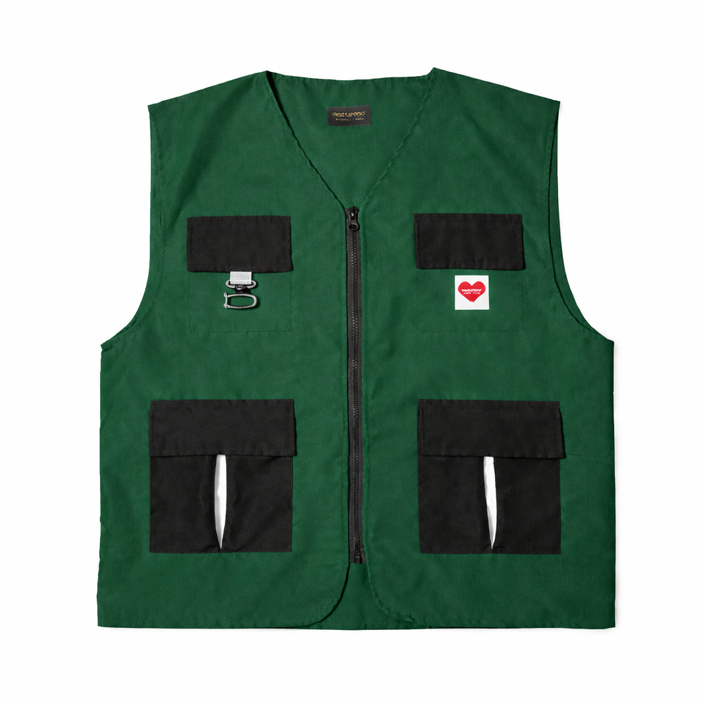 Rompi pria tactical vest hijau botol - streatwear outdoor