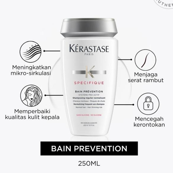 Kerastase Treatment Rambut Rontok Shampoo - Bain Prevention 250Ml