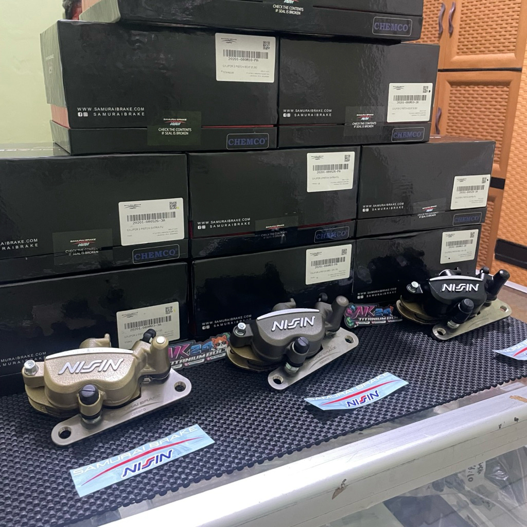 ( COD ) Kaliper Nissin Samurai Brake 2P original 100% Mio old soul Mio J M3 Mio Z XRide Old Pino Old