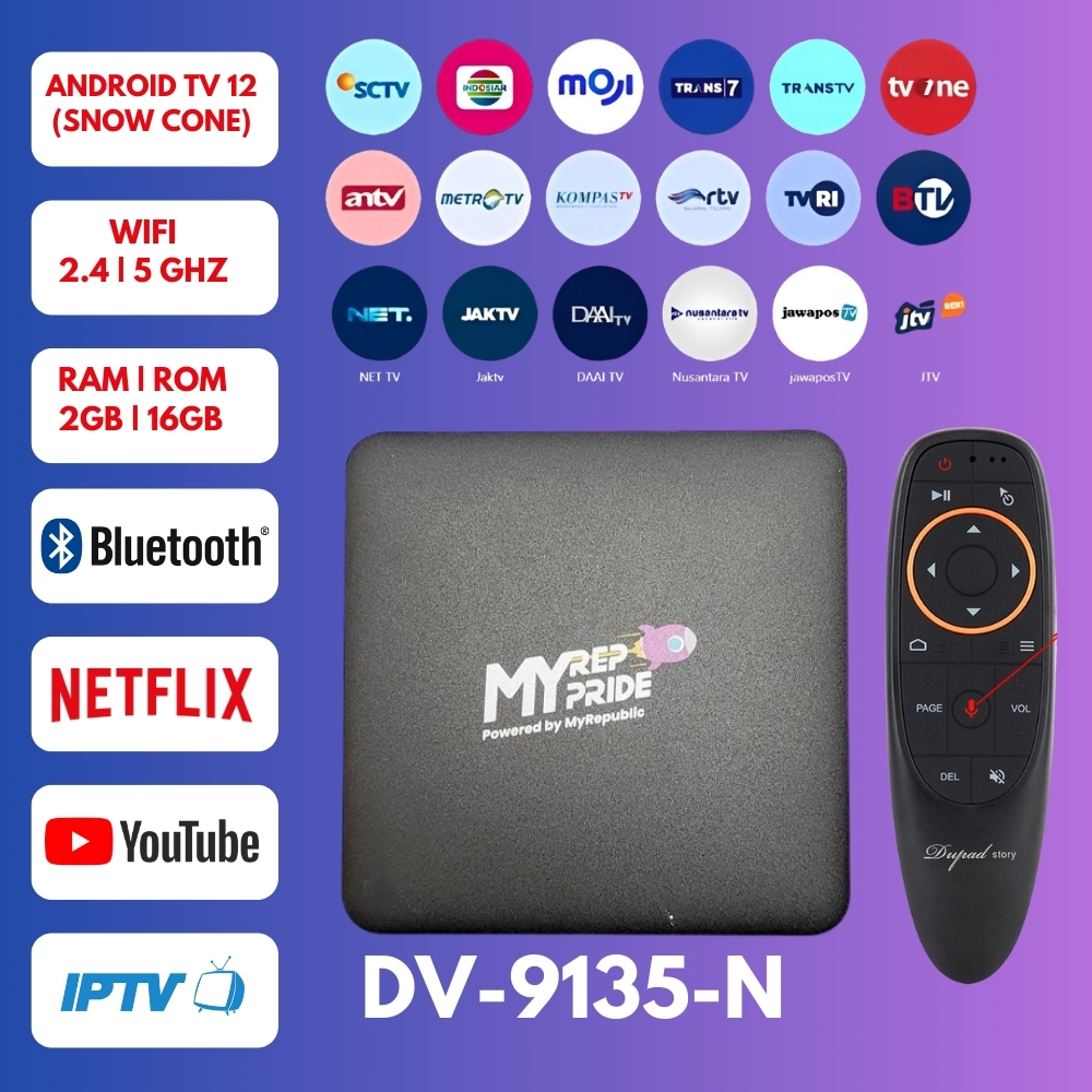 STB ANDROID BOX DV9135N ROOT UNLOCK FULLSET SIAP PAKAI