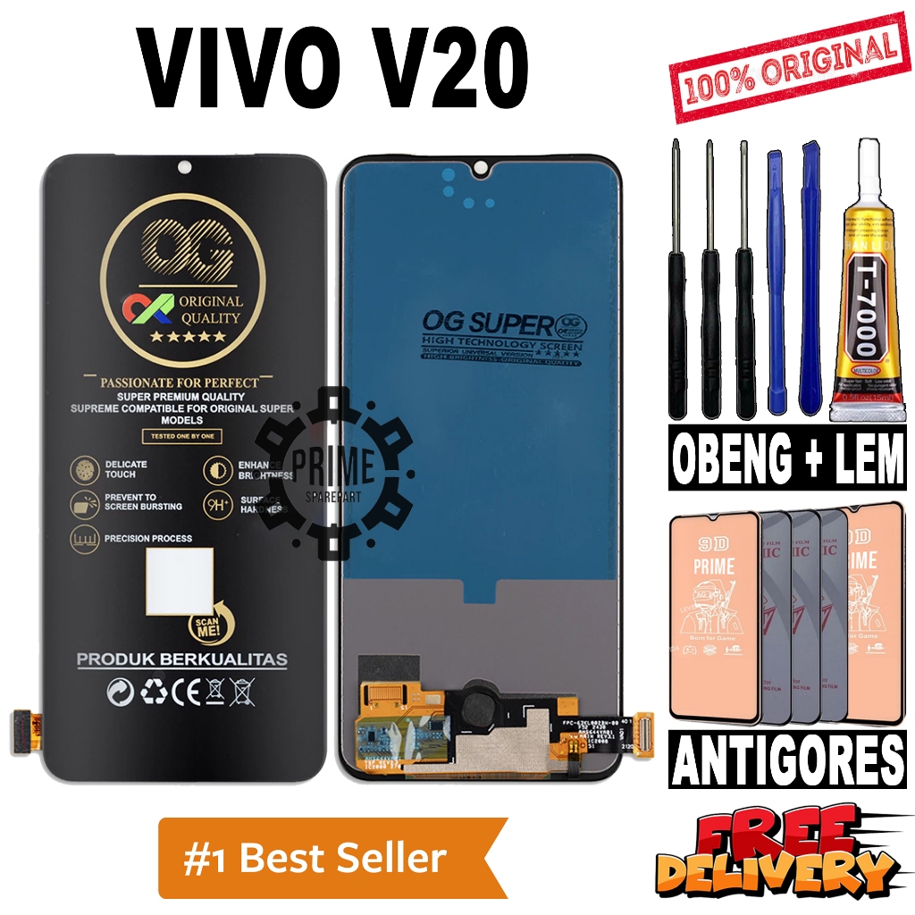 LCD TOUCHSCREEN VIVO V20 ORIGINAL OEM LCD VIVO V20 FULLSET